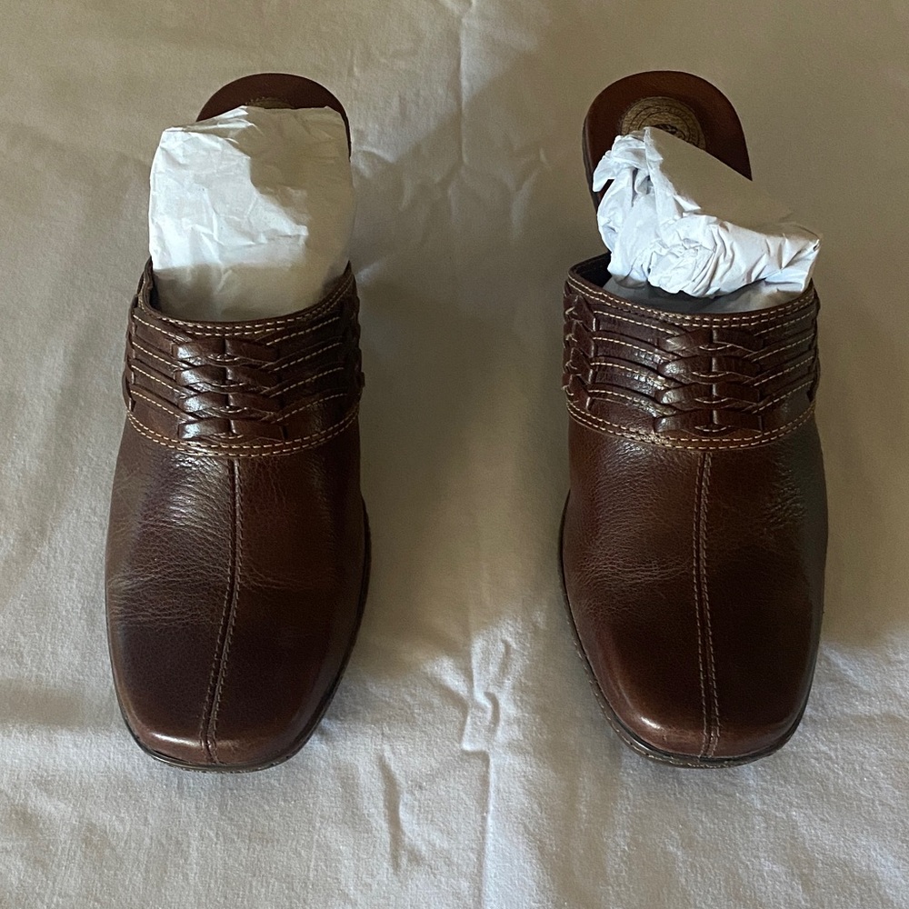 Vintage Leather Mules - Size 7.5